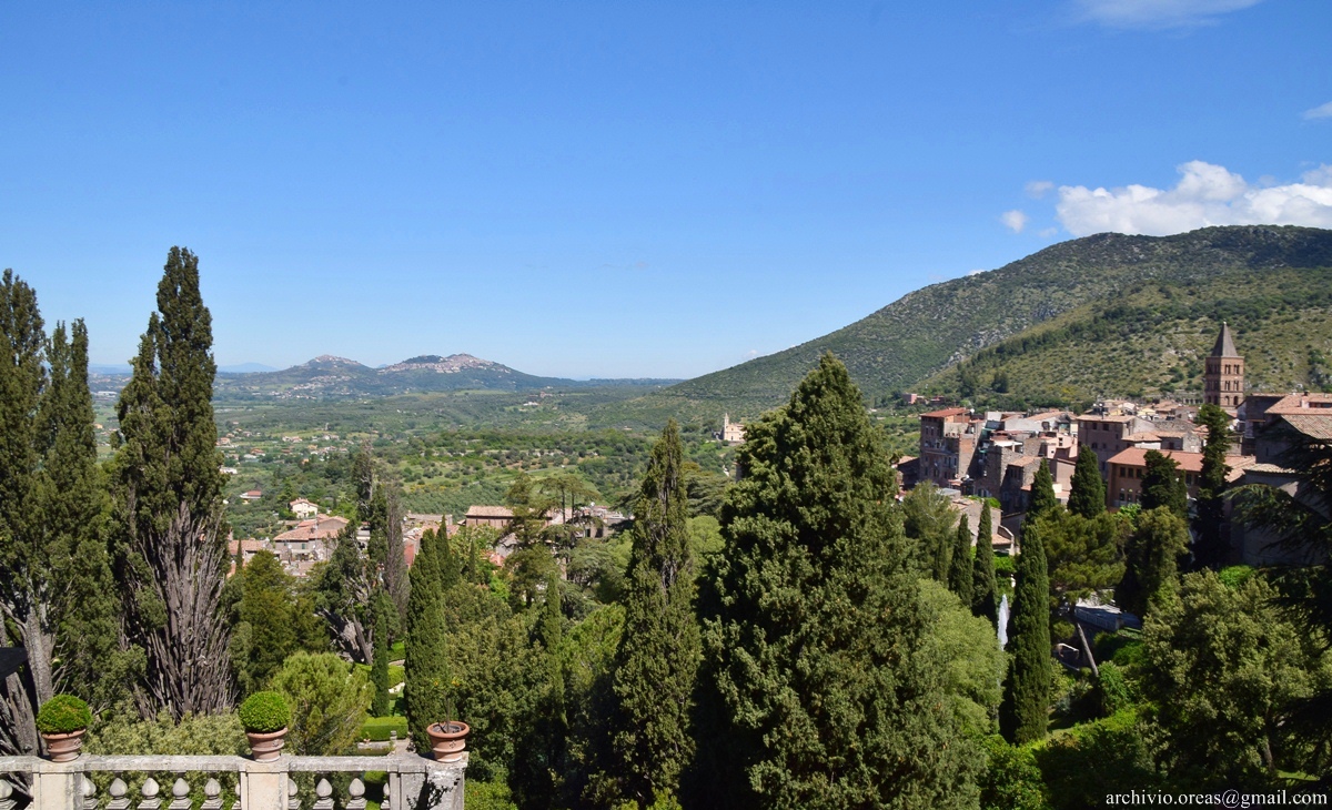 Tivoli-Villa d'Este, panorama dalla loggia 1 RCRAO